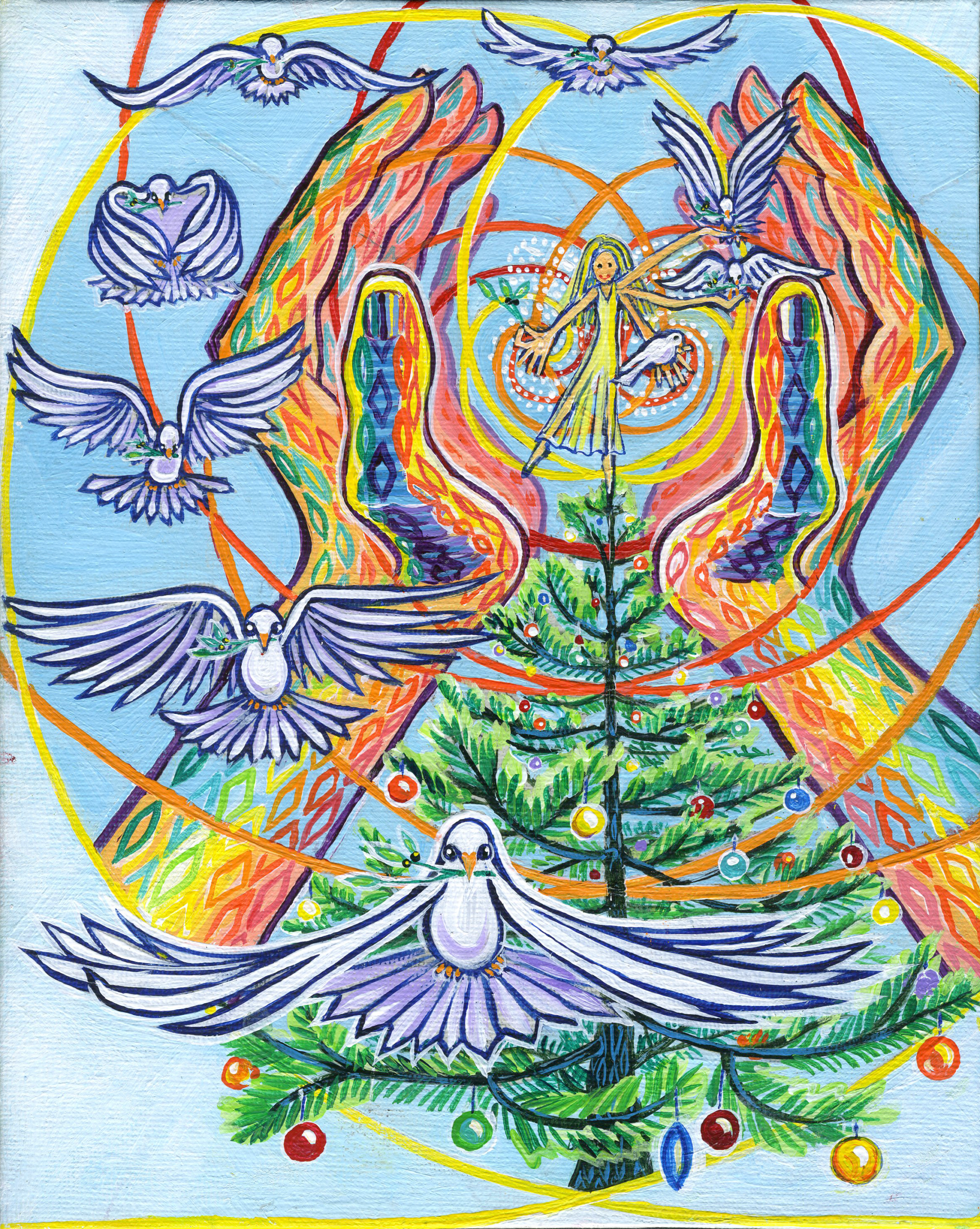 Phi Doves artwork by Victoria Bell