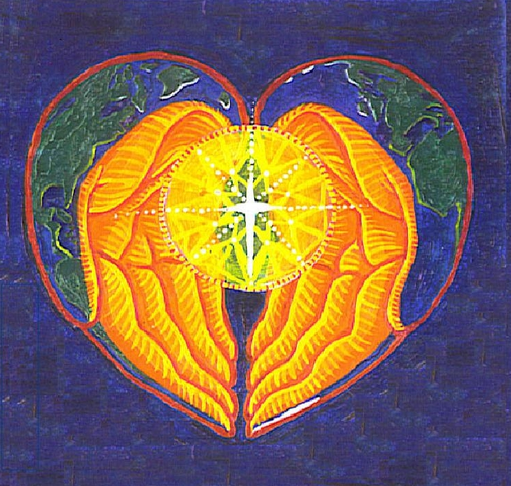 Hand and Earth artwork by Victoria Bell