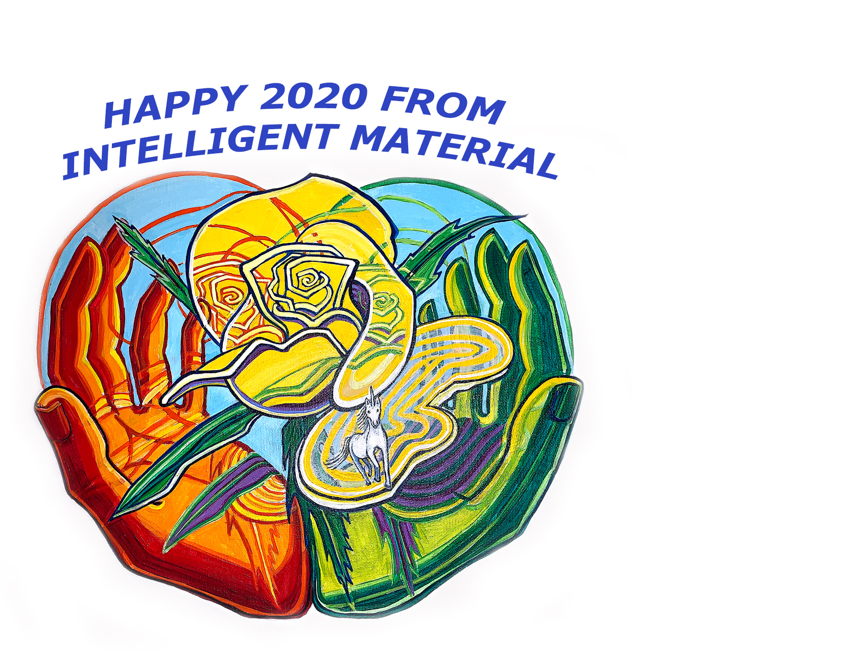 Happy 2020 artwork by Victoria Bell