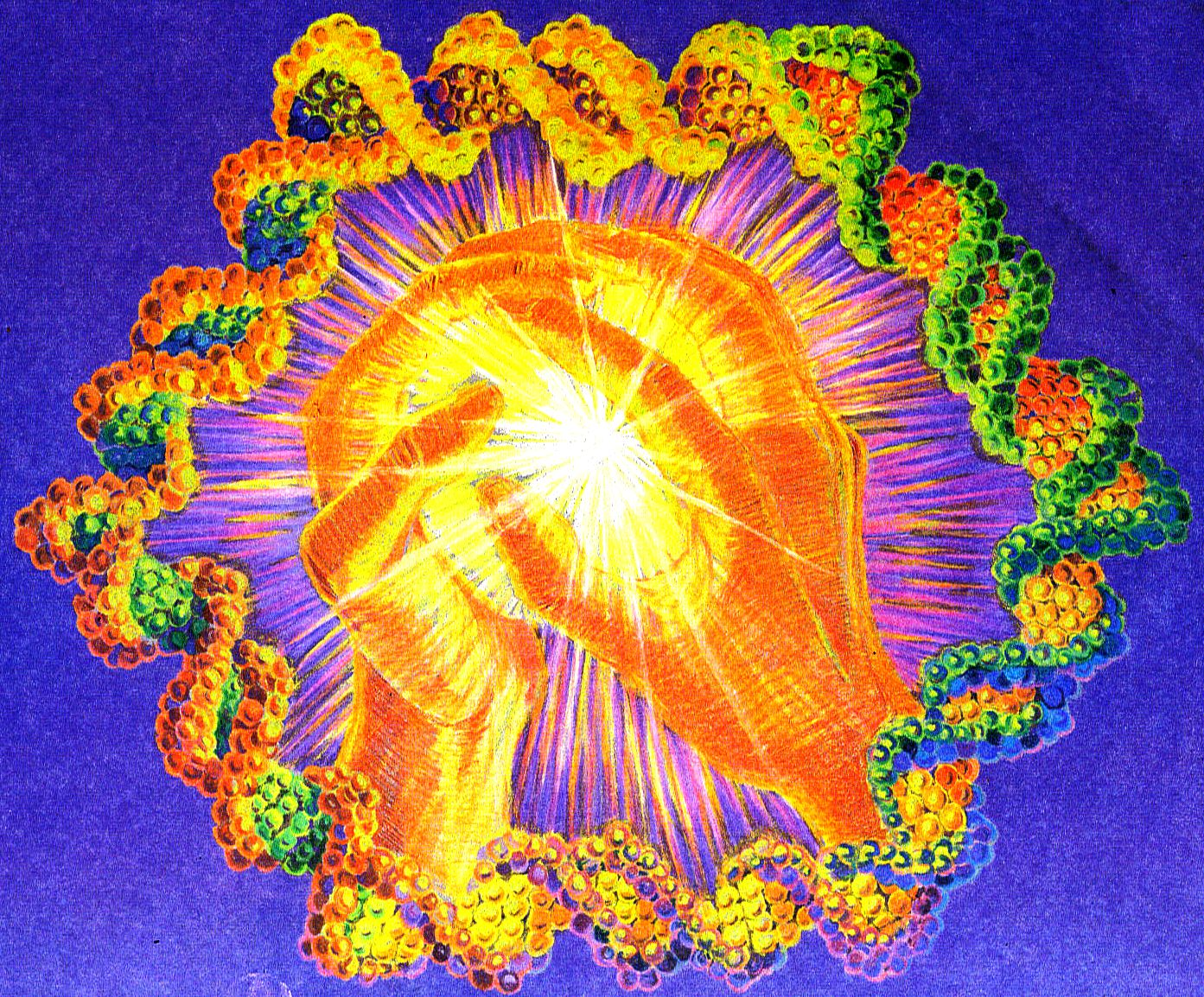 Sun artwork by Victoria Bell